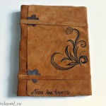 jurnal handmade legat in piele