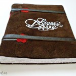 jurnal handmade piele intoarsa maro1