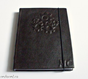 jurnal handmade piele maro